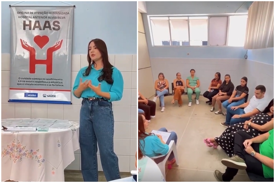 OFICINA DE ATENÇÃO HUMANIZADA NO HOSPITAL ANTENOR ALVES DA SILVA!
