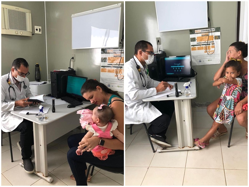 ATENDIMENTO DESCENTRALIZADO DE PEDIATRIA, COM O DR. MAILSON LOPES, NA COMUNIDADE DE CANATIBA
