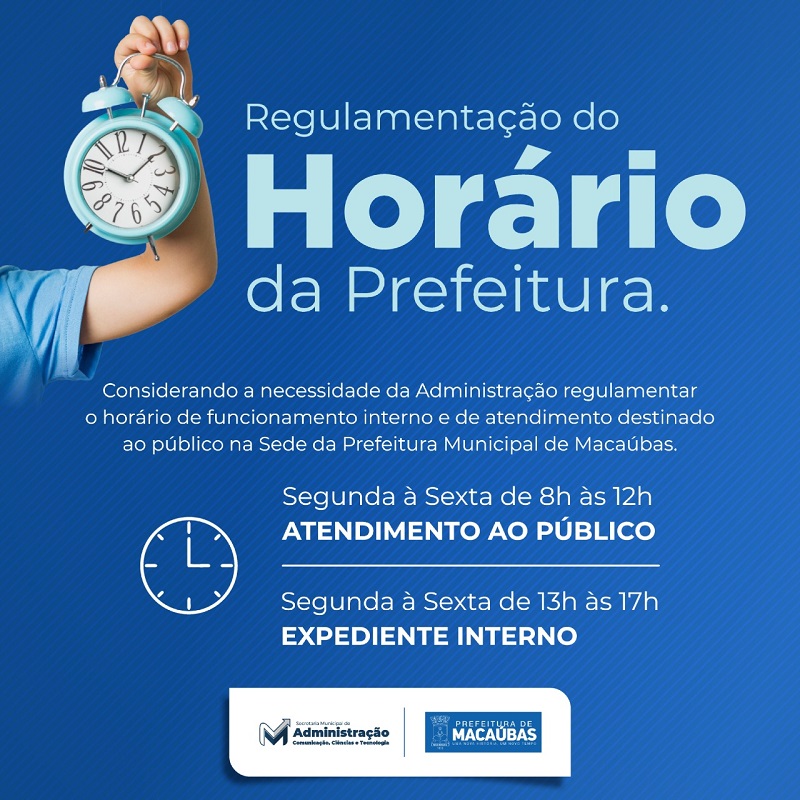 PORTARIA Nº 39/2022 DISPÕE SOBRE HORÁRIO DE ATENDIMENTO AO PÚBLICO NA SEDE DA PREFEITURA MUNICIPAL